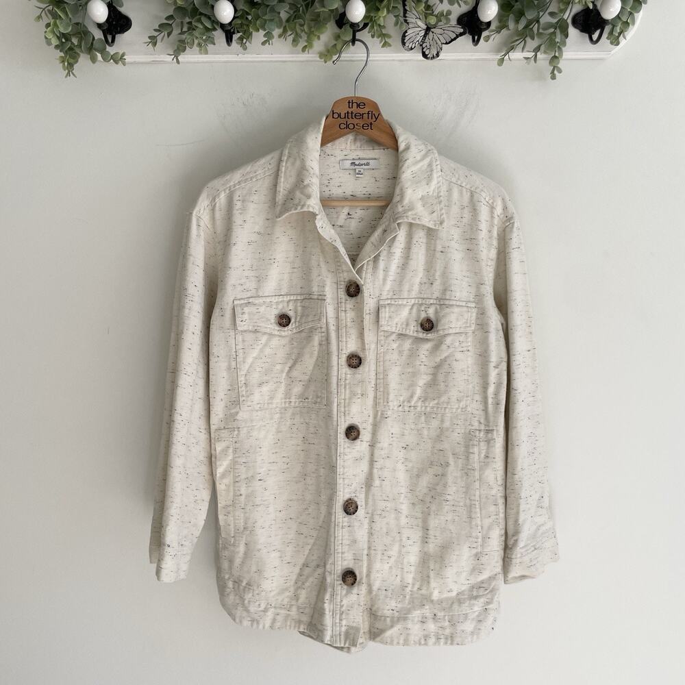 Madewell Donegal Flannel Shirt-Pocket Buttoned Collared shirt Sz XS
